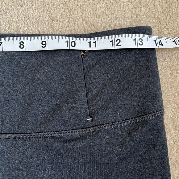 CALIA high waist full length leggings. Dark grey and cream. Size US M - Picture 8 of 10